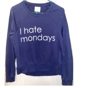 Blue “I hate Monday’s” Sweater